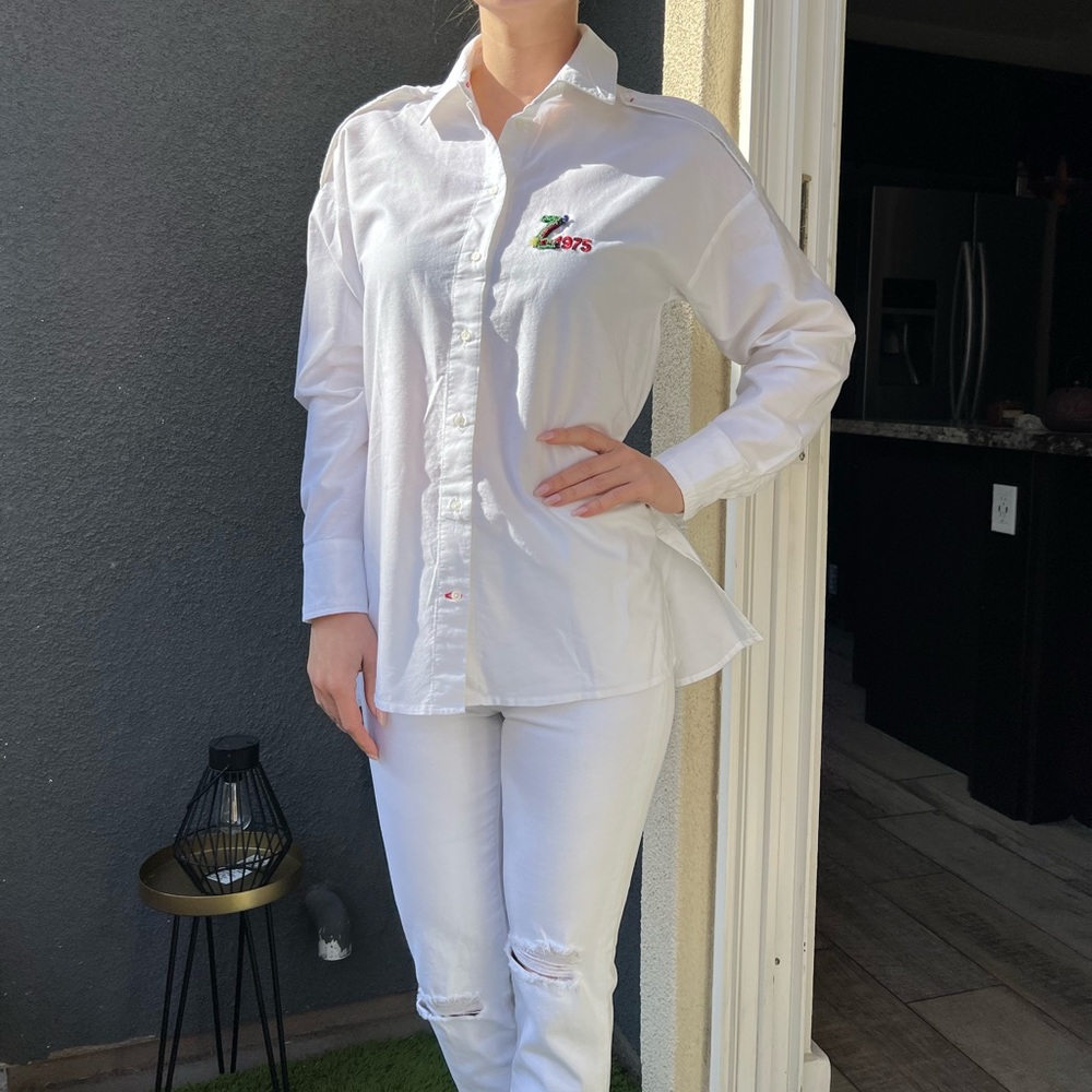 Zara white shirt